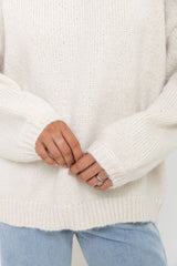 Benji Knit Jumper - Cream - The Self Styler