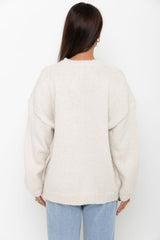 Benji Knit Jumper - Cream - The Self Styler