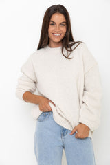 Benji Knit Jumper - Cream - The Self Styler