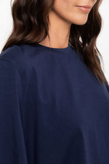 Jude Cotton Swing Tee - Navy - The Self Styler