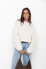 Benji Knit Jumper - Cream - The Self Styler
