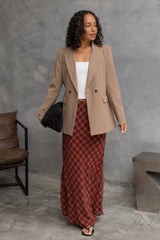 Eli Boyfriend Blazer Jacket - Mocha