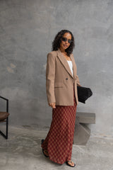 Eli Boyfriend Blazer Jacket - Mocha
