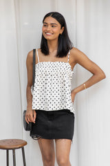 Kiara Top - Diamond Print - The Self Styler