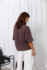 Koah Boxy-Fit Tee - Espresso Brown