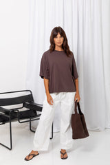 Koah Boxy-Fit Tee - Espresso Brown