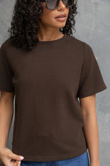Lakey Relaxed-Fit Top - Chocolate