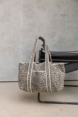 Lola Cotton Tote Bag - Leopard Print