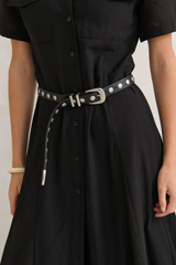 Dylan Stud Waist Belt - Black - The Self Styler