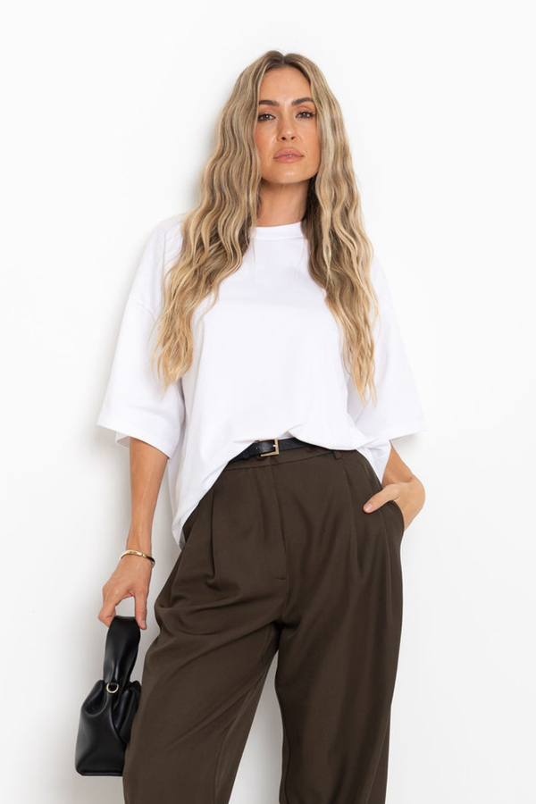 Koah Boxy-Fit Tee - White