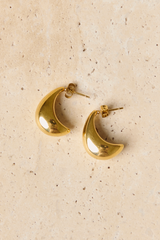 Monti Teardrop Stud Earrings - Gold - The Self Styler