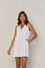 Aurora Mini Dress - White - The Self Styler