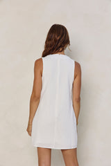 Aurora Mini Dress - White - The Self Styler