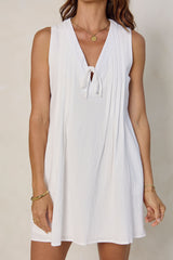 Aurora Mini Dress - White - The Self Styler
