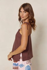 Luka Cami Top - Chocolate - The Self Styler