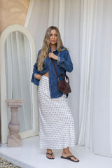 Duke Oversized Denim Shirt - Mid Blue - The Self Styler