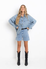 Banksy Relaxed-Fit Denim Jacket - Vintage Wash - The Self Styler - The Self Styler