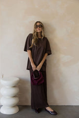 Sonny Relaxed-Fit Tee - Choc Brown