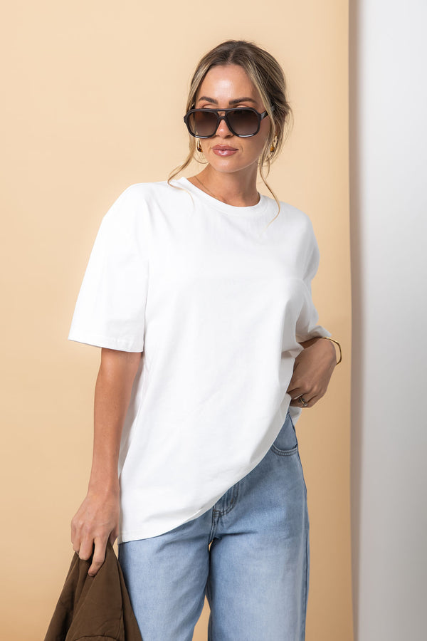 Sonny Relaxed-Fit Tee - White