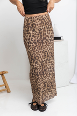 Taj Maxi Skirt - Leopard Print