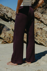 Zulu Cotton Pants - Choc Berry