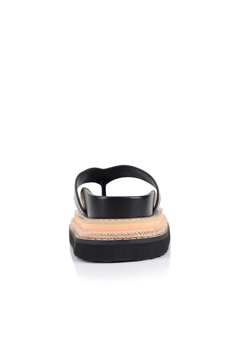 Theo Platform Thongs - Black - The Self Styler