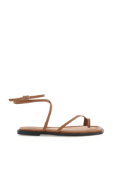 Lauren Gladiator Sandal - Dark Tan - The Self Styler