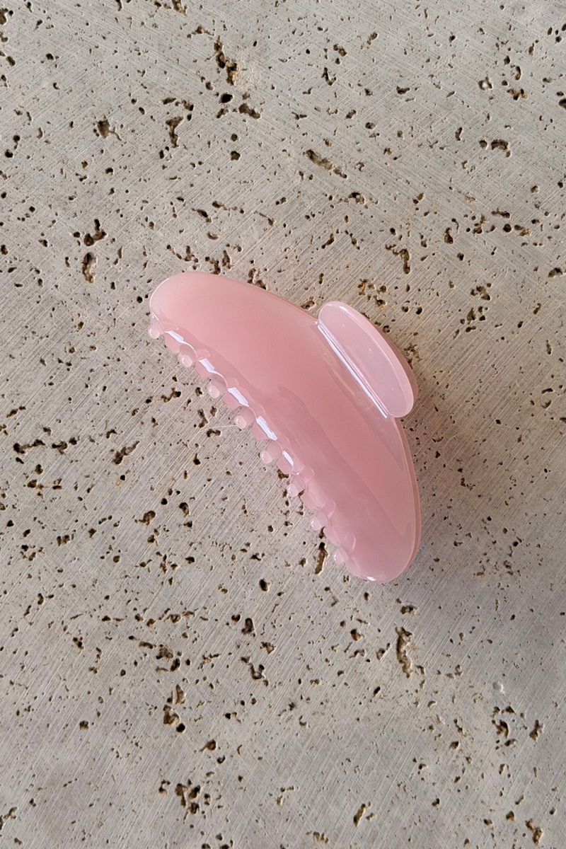 Sophia Acetate Hair Claw Clip - Pink - The Self Styler
