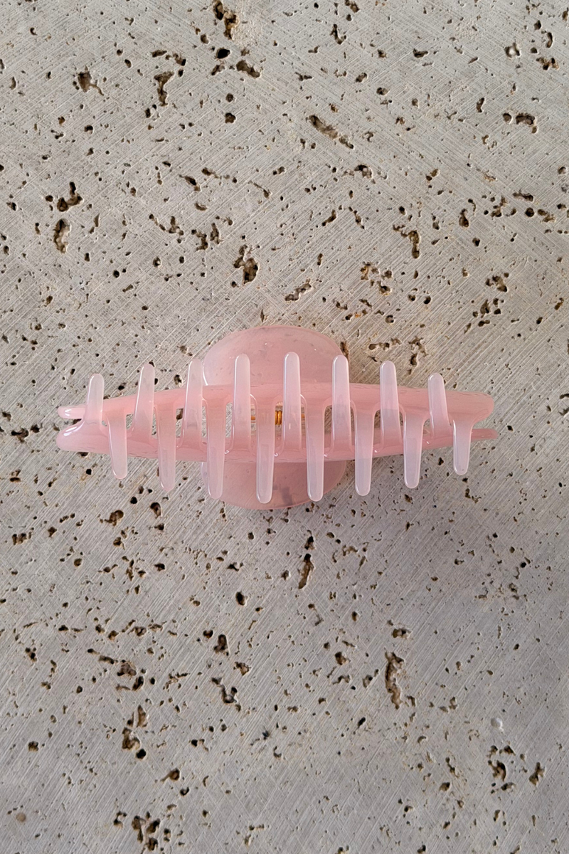 Sophia Acetate Hair Claw Clip - Pink - The Self Styler