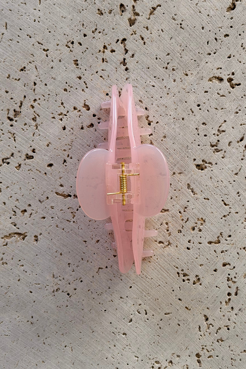 Sophia Acetate Hair Claw Clip - Pink - The Self Styler