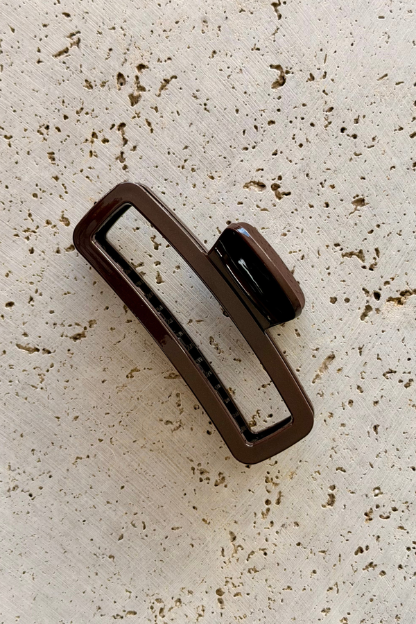 Georgie Claw Clip - Choc Shimmer
