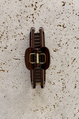 Georgie Claw Clip - Choc Shimmer - The Self Styler