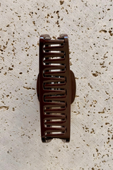 Georgie Claw Clip - Choc Shimmer - The Self Styler