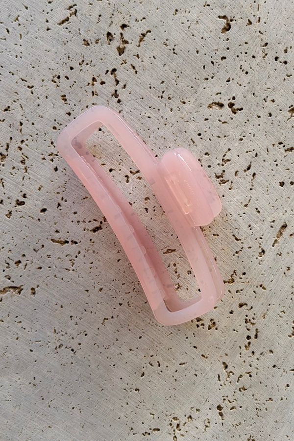Sadie Acetate Hair Claw Clip - Pink - The Self Styler