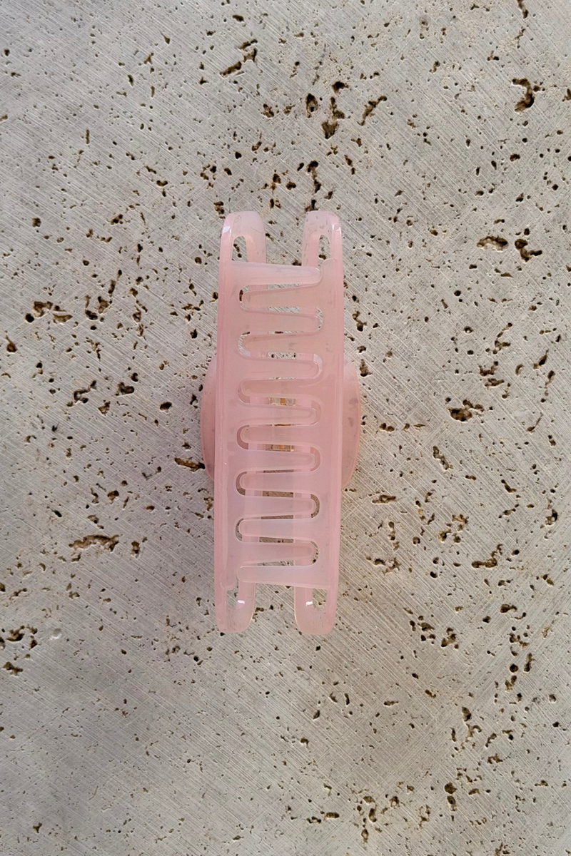 Sadie Acetate Hair Claw Clip - Pink - The Self Styler