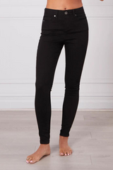 Gigi Skinny Leg Denim Jeans - Black Wash - The Self Styler