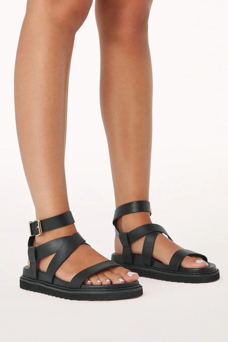 Zoelie Sandal - Black - The Self Styler