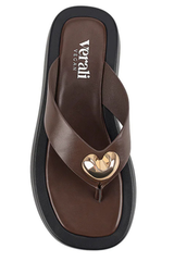 Bosley Platform Thongs - Choc - The Self Styler