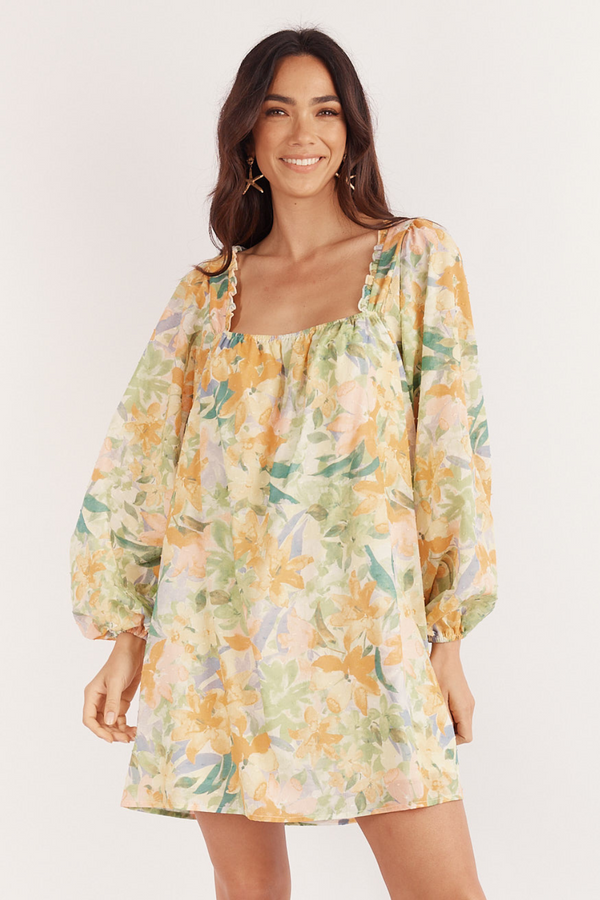 1 Dua Mini Dress - Wildflower Print - Girl and the Sun - The Self Styler