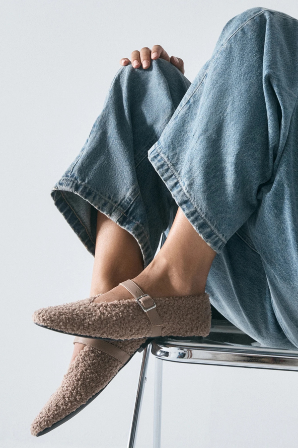 Tilt Teddy Ballet Flats - Mocha