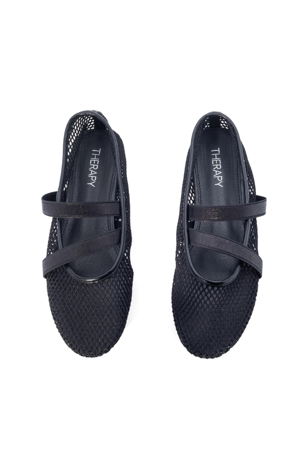 District Mesh Ballet Flats - Black