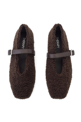 Tilt Teddy Ballet Flats - Chocolate