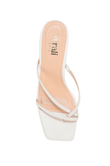 Este Strappy Mules - Chalk White