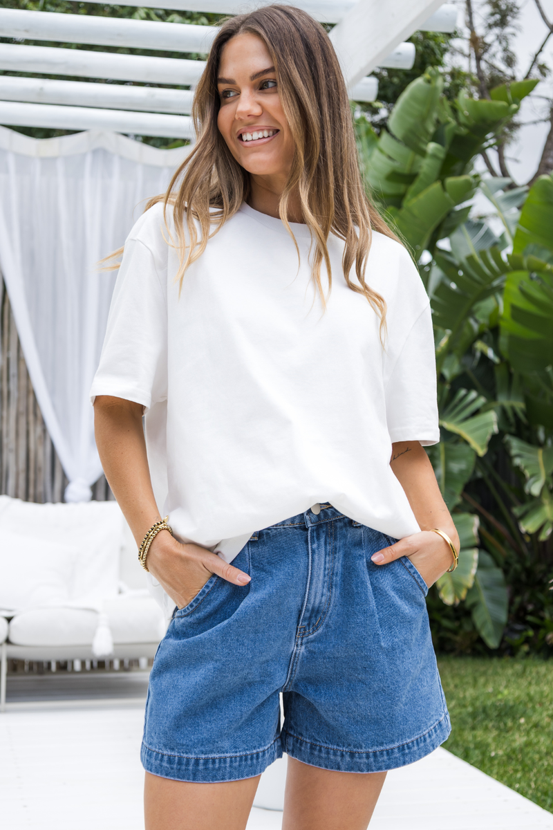 Sonny Relaxed-Fit Tee - White - The Self Styler