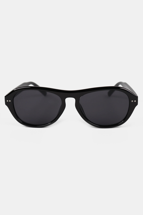 Blanc Round Frame Sunglasses - Black
