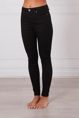 Gigi Skinny Leg Denim Jeans - Black Wash - The Self Styler