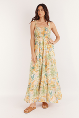 1 Yelena Midi Dress - Wildflower Print - Girl and the Sun - The Self Styler