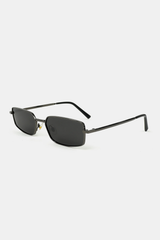 Gwenyth Polarised Metal Frame Sunglasses - Black