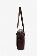Brenna East-West Shoulder Bag - Chocolate