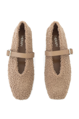 Tilt Teddy Ballet Flats - Mocha